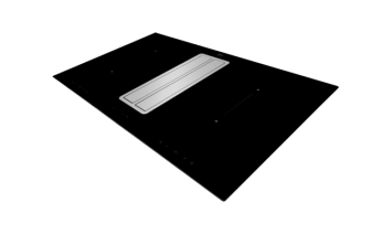 Inductiekookplaat met afzuiging, 86 cm breed   IKR2083RVS